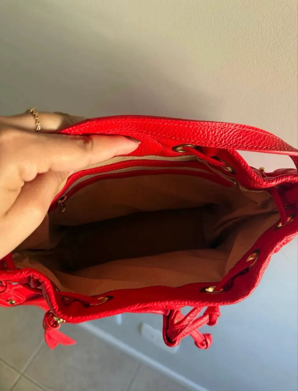 Bolsa Luiza Barcelos Vermelha - Foto 3