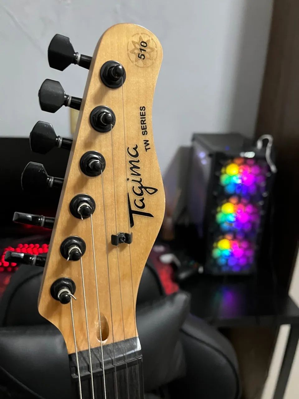 Guitarra Tagima branca - Foto 4