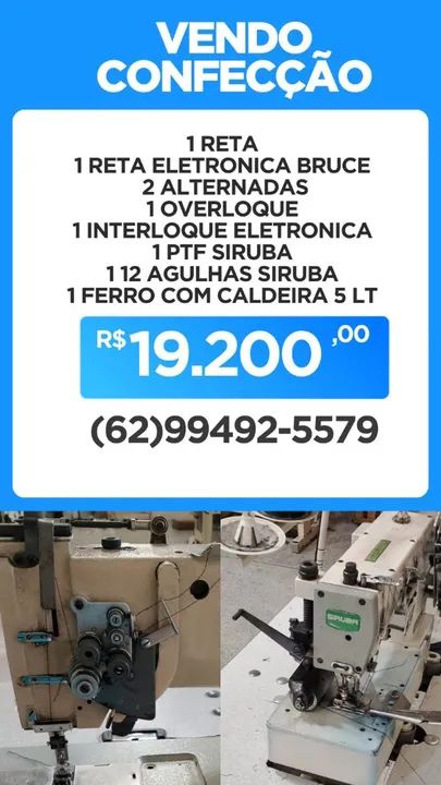 Máquinas de Costura Industriais - Kit Completo