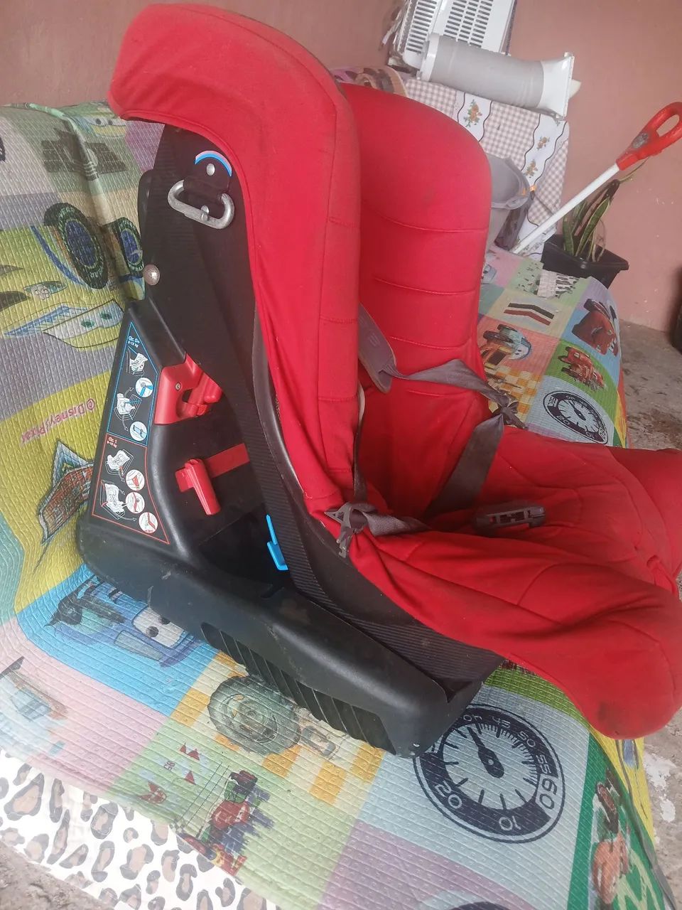 Cadeira de Carro Bebê Vermelha - Foto 3