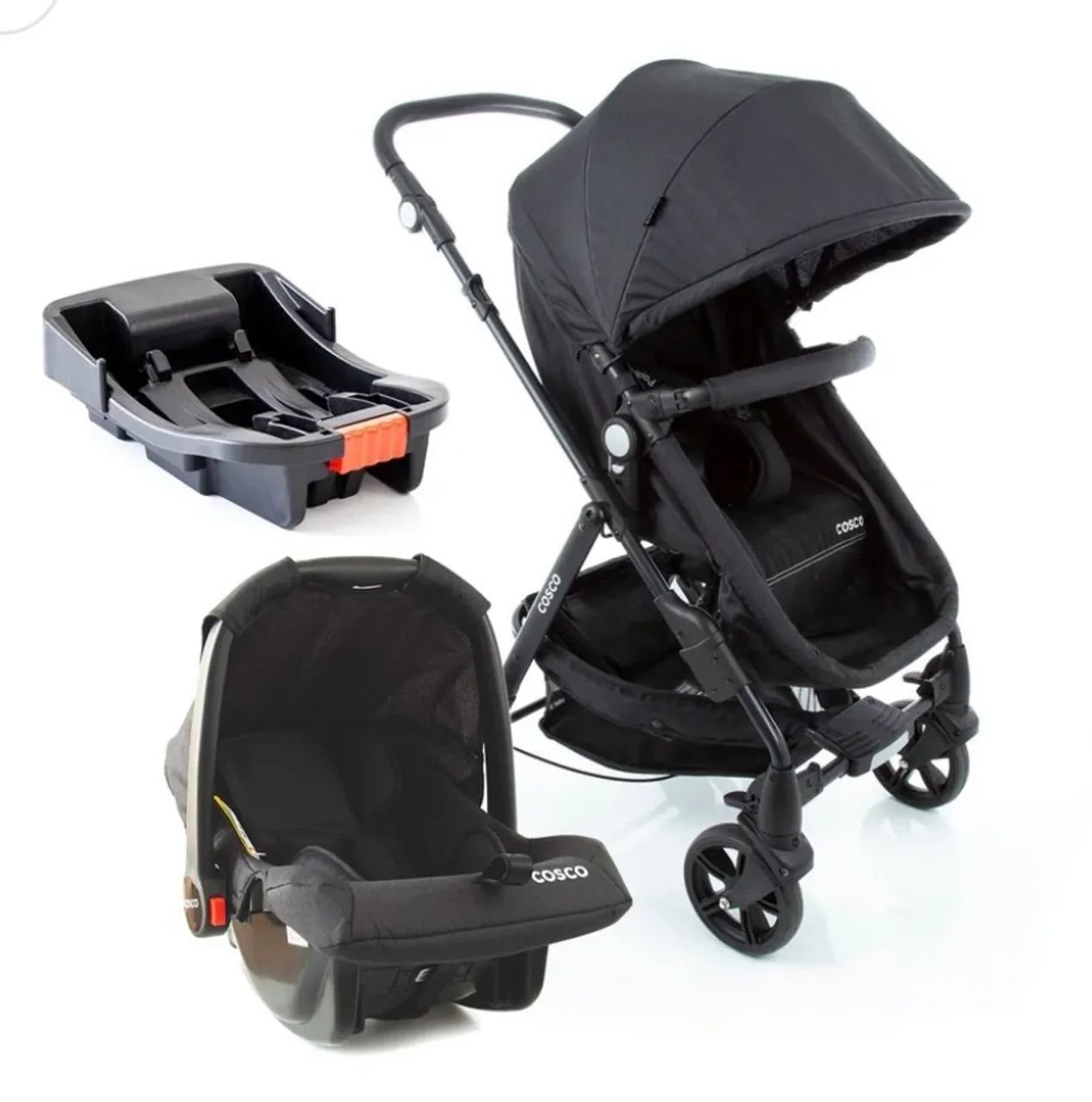 Carrinho de bebê e Travel Comfort Travel System Poppy 3.0 TRIO COSCO Preto - Foto 6