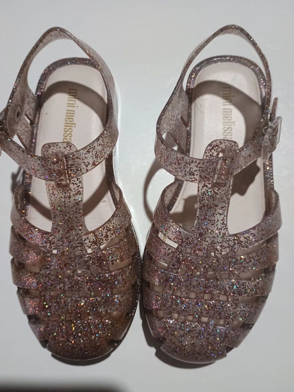 Sandália Mini Melissa Glitter Infantil - Tamanho 28