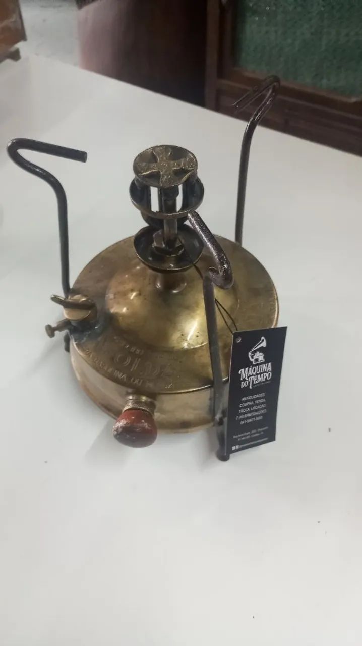 Fogareiro a álcool antigo - Coleção - Foto 4