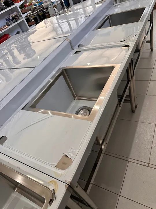 Pia de aço inox dupla ou simples - Foto 2