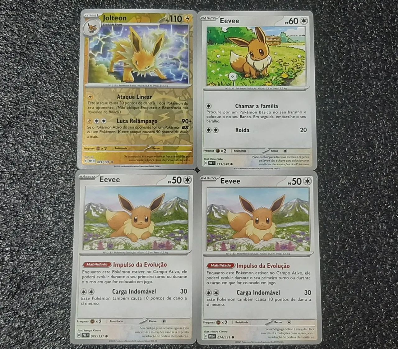 Cartas de pokémon evoluções eevee Cartas originais - Foto 4