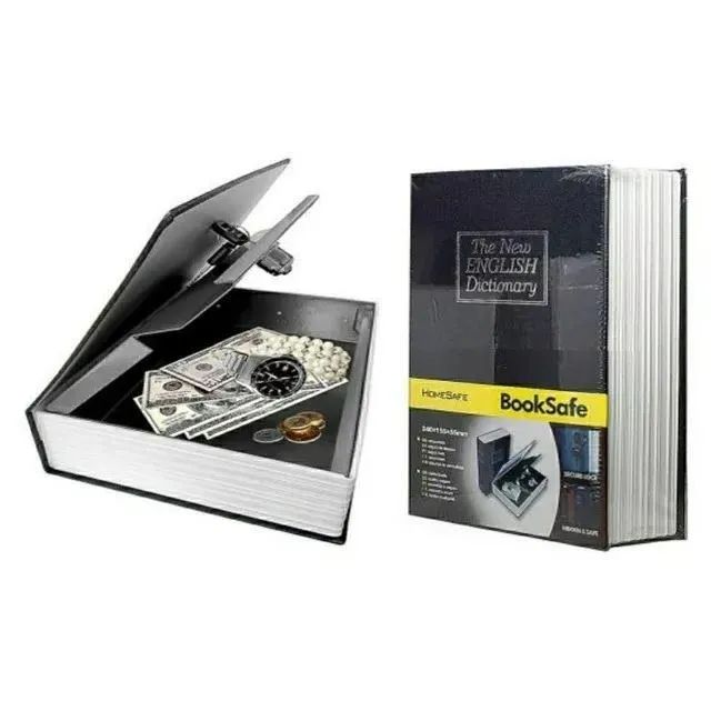 mini cofre formato de Livro Metal modelo dicionário english 115x8045mm