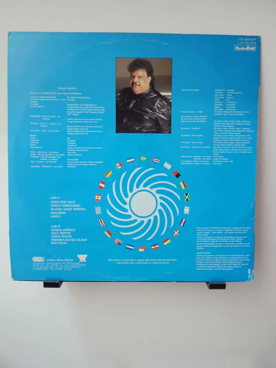 LP - Disco de Vinil - Tim Maia - Somos América - 1987  - Foto 2