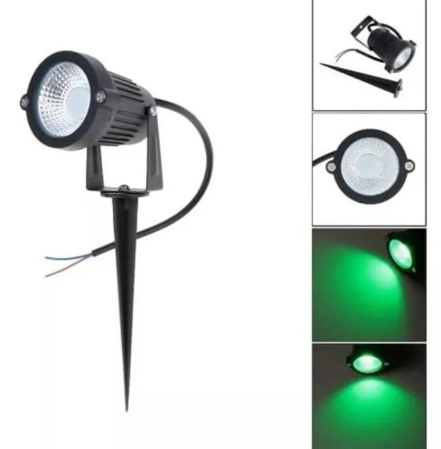 Ponto de Luz para Jardim na cor Verde, Branco Frio e Branco Quente - Foto 2