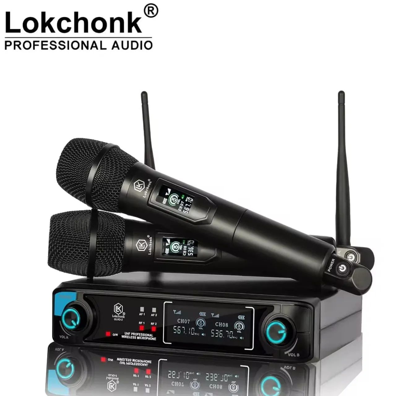 Sistema de Microfone Sem Fio GLXD-2 Pro UHF - Duplo Canal