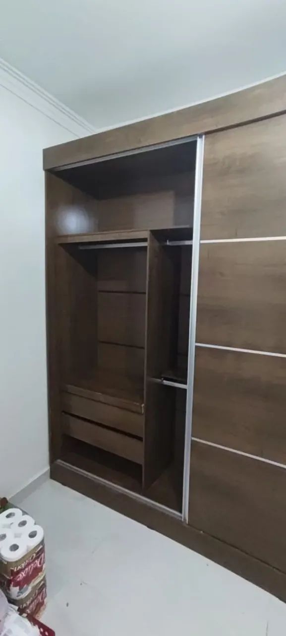 GUARDA ROUPA CASAL COM ESPELHO - Foto 4