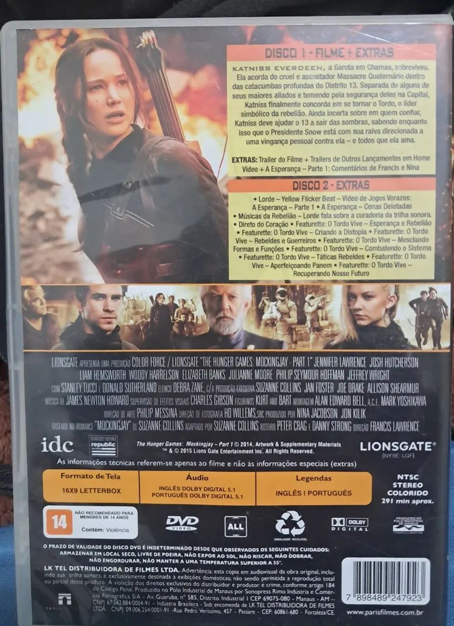 Dvd Jogos Vorazes - a esperança 1 - Foto 2