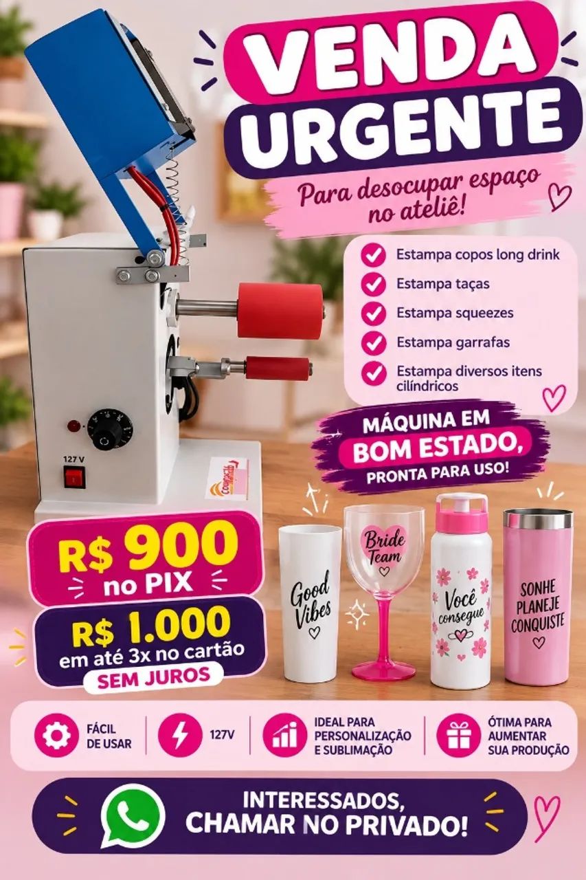 Máquina de estampar - personalizar