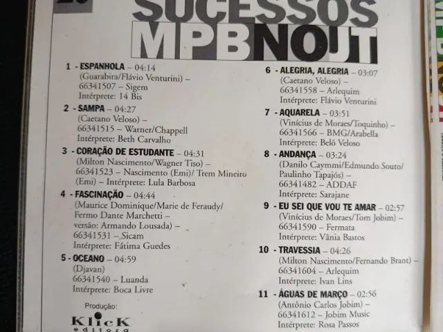 Coleção com 7 CD's MPB no Jornal da tarde - Elis, Tom, Caetano, Milton, Djavan, Gal, Ivan  - Foto 2