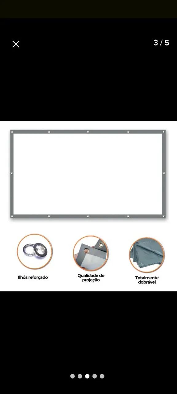 Tela de projeção 3x1,80 - Foto 2