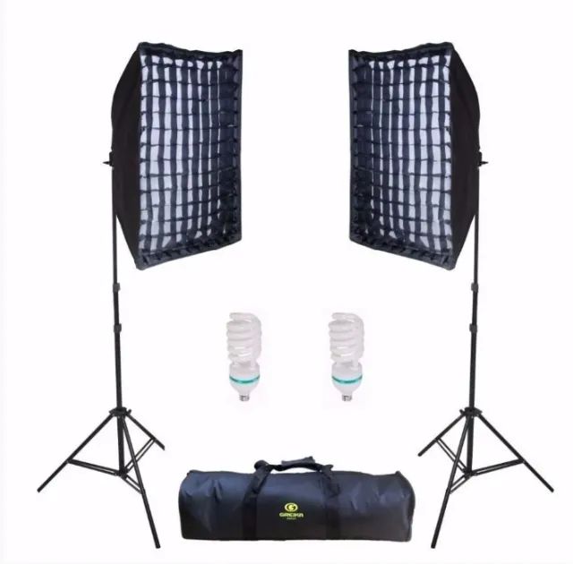 Kit Softbox Agata II 50X70cm Com Grid  - Foto 4