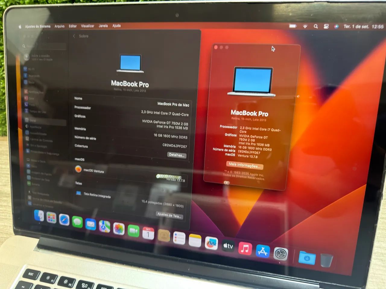 MacBook Pro Retina 15 Core i7 / 16GB / Placa Dedicada NVIDIA - Foto 3