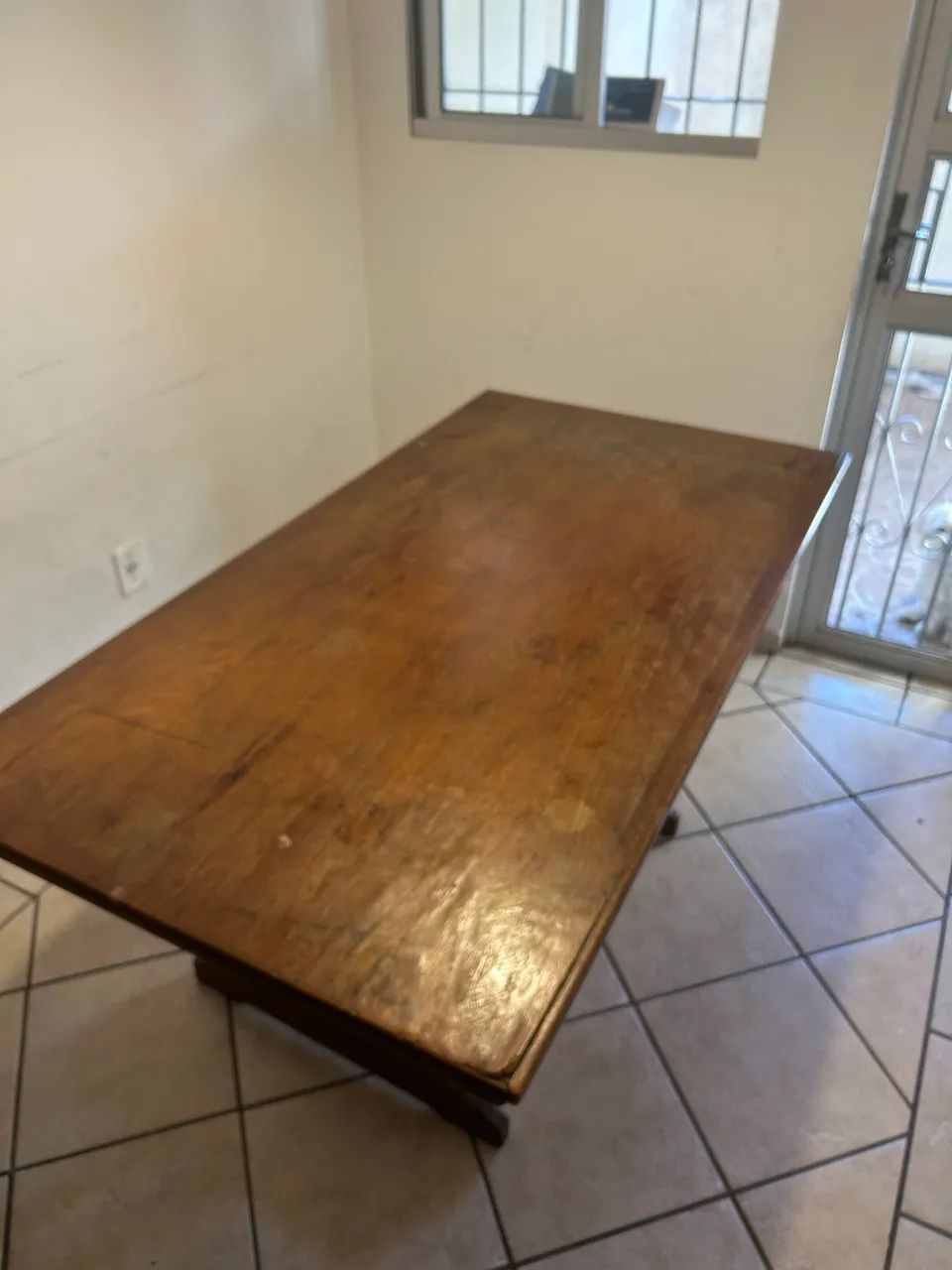 Mesa de madeira maciça  160x85 - Foto 2