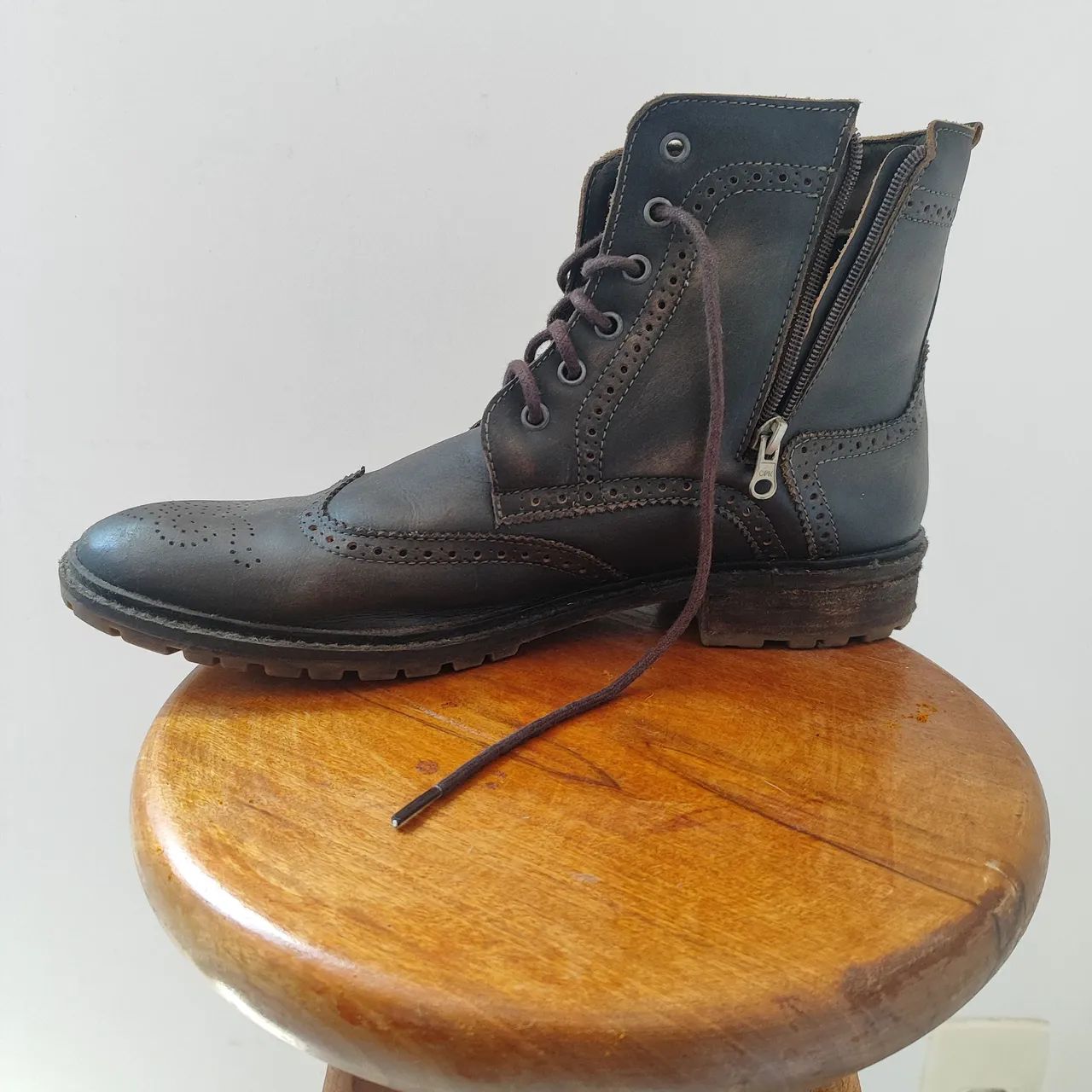 Bota Masculina de Couro (42) - Foto 3