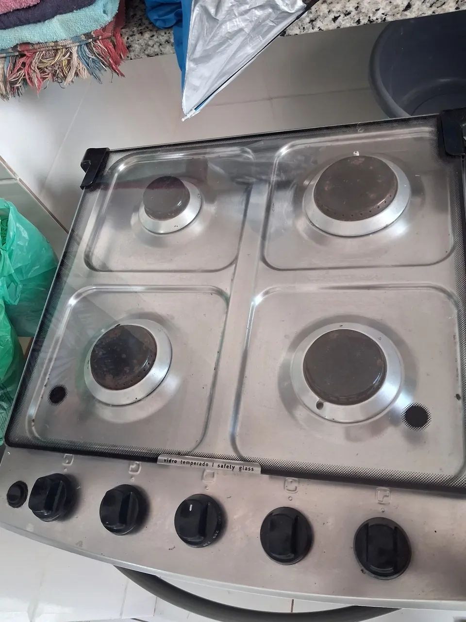 Fogão inox 4 bocas - Foto 5