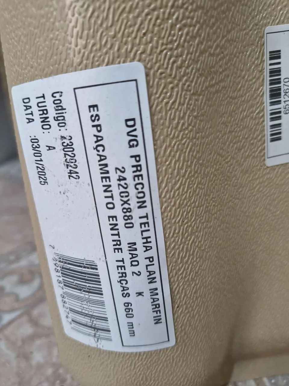 Telhas Precon 2.42 X 0.88 Marfim 10 Unidades  aceito cartão de crédito  - Foto 4