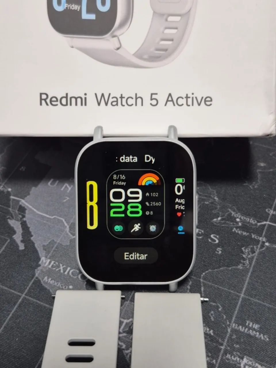 Redmi Watch 5 Active com Alexa e Pulseira Cinza - Foto 2