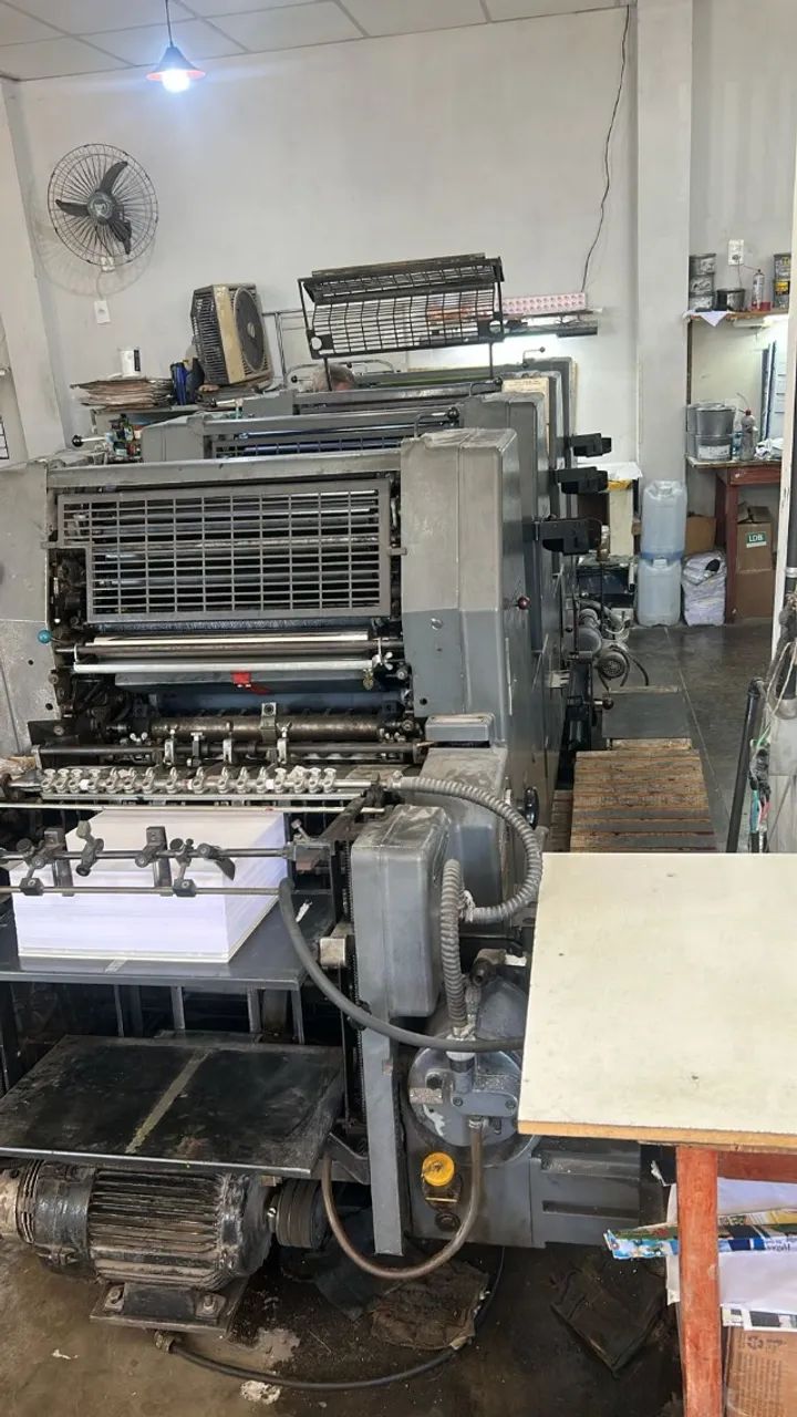 88 Heidelberg GTO 52 4 cores, ano 1981, molha direta, moletom somente no tomador. Rolaria  - Foto 4