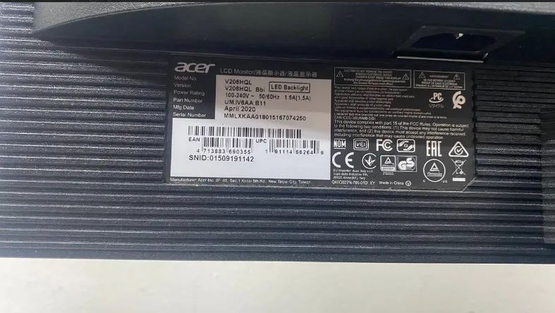 MONITOR ACER V206HQL (ITEM 2) - Foto 3