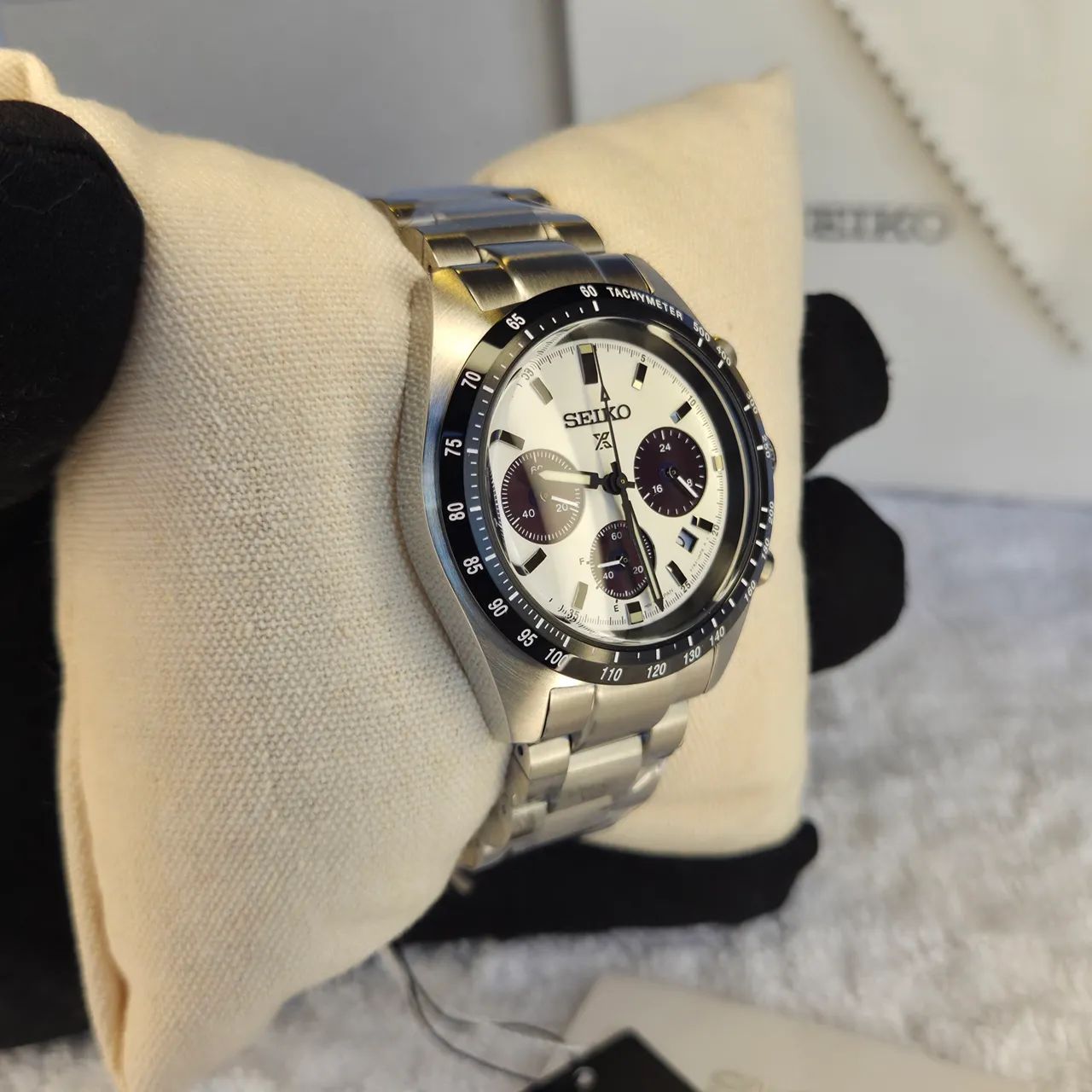 Relógio Seiko Prospex Speedtimer (Panda) SSC813P1 - NOVO - Foto 4