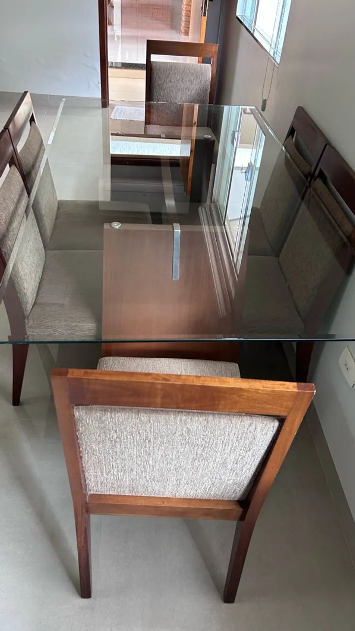Vendo mesa de jantar de 6 lugares  - Foto 4