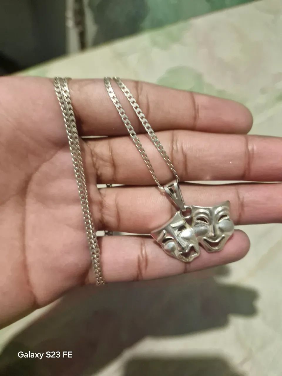 Cordinha de prata 2mm com pixeite 