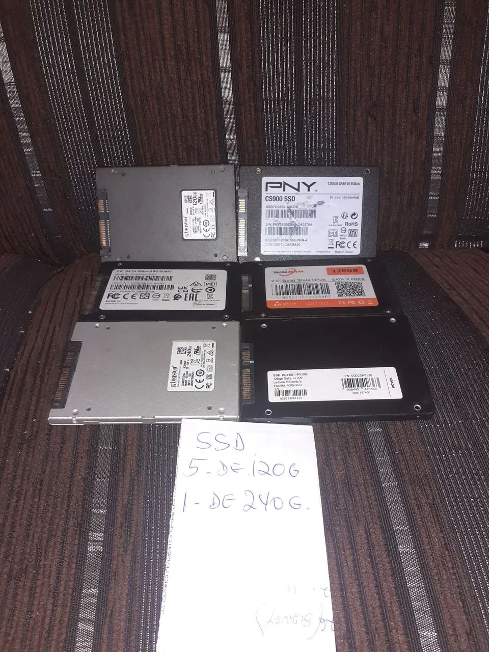 Ssds 240g e 128g  em perfeito estado  - Foto 2