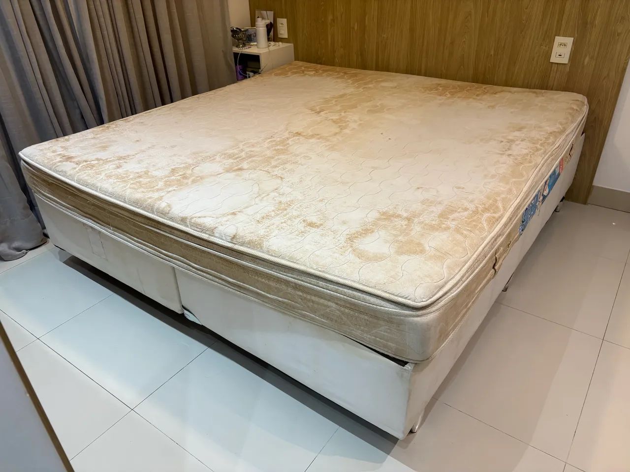 Cama King Ortobom em ótimo estado  - Foto 5
