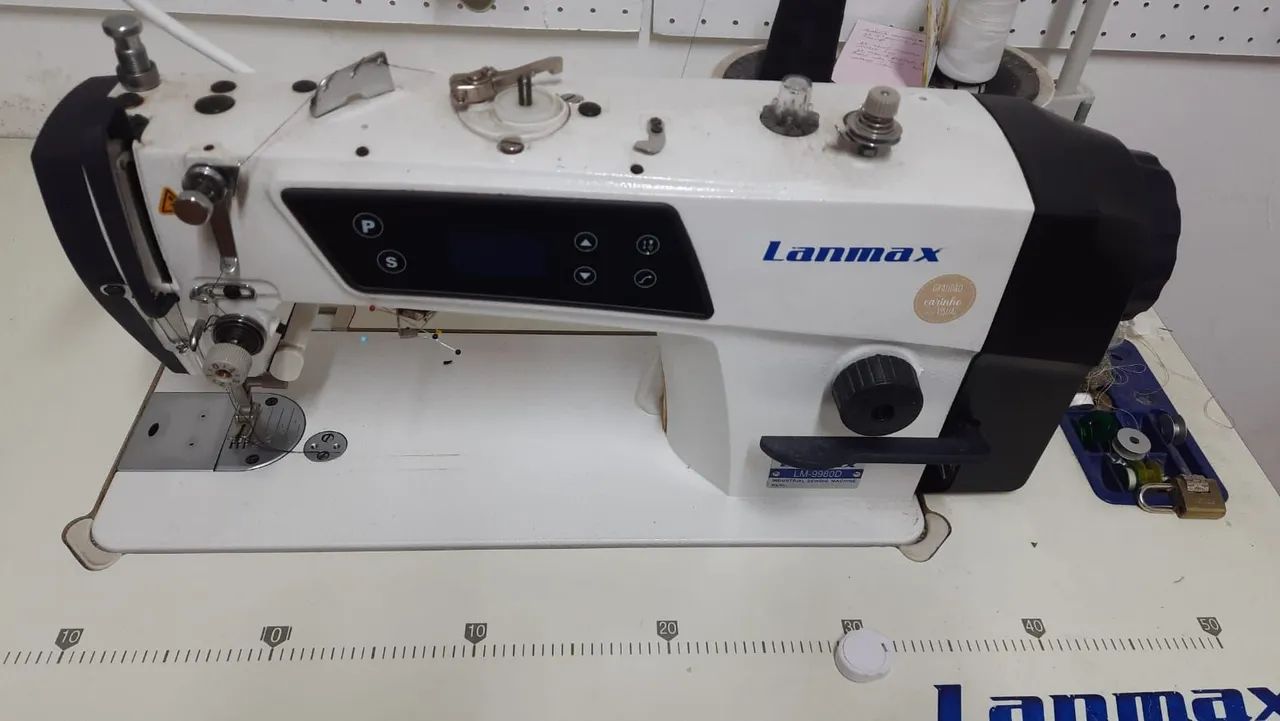 Máquina Reta Lanmax 9980D Direct Drive1 ano de uso  - Foto 4