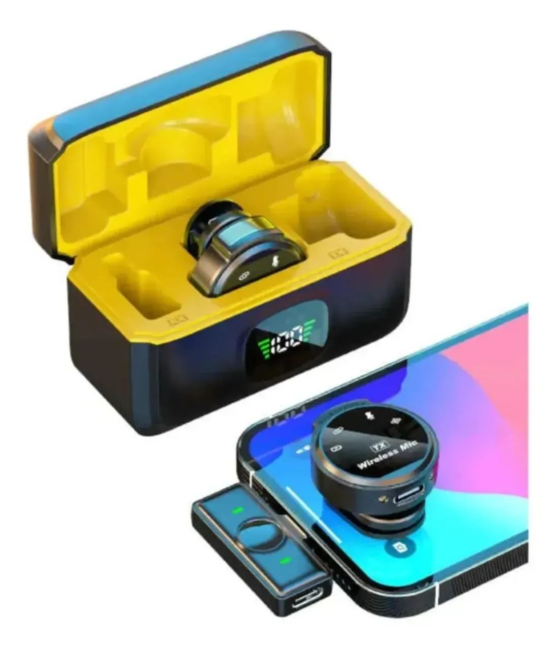 Microfone de Lapela Sem Fio  ? Profissional, Compacto e com Alta Qualidade de Áudio | Comp - Foto 4