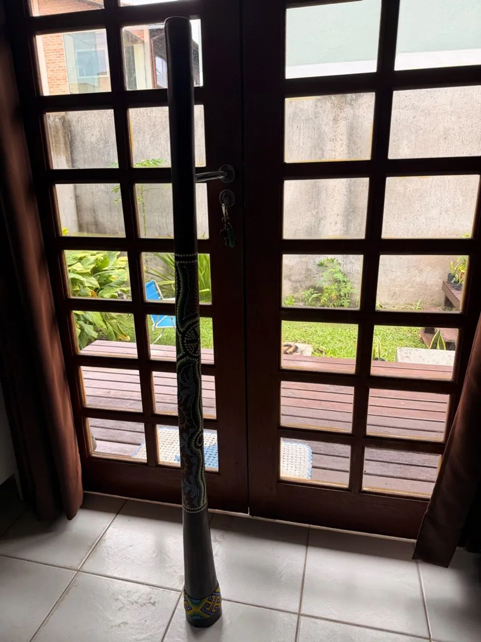 Didgeridoo Australiano Madeira nobre, pintado - Foto 4