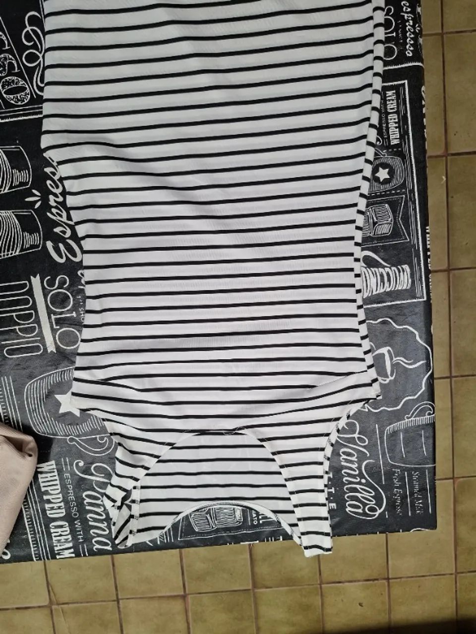 vestido listrado