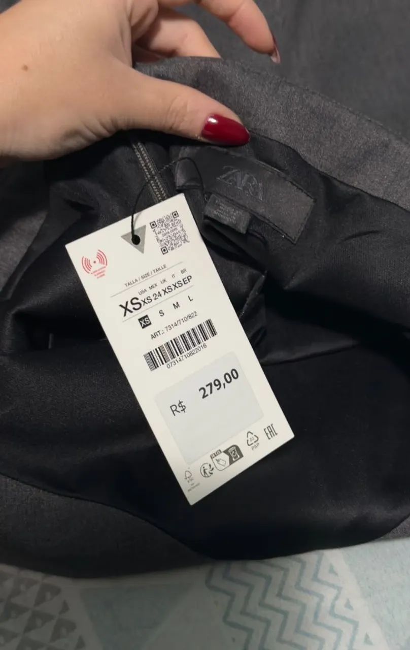 Vestido Cinza Zara - Foto 2