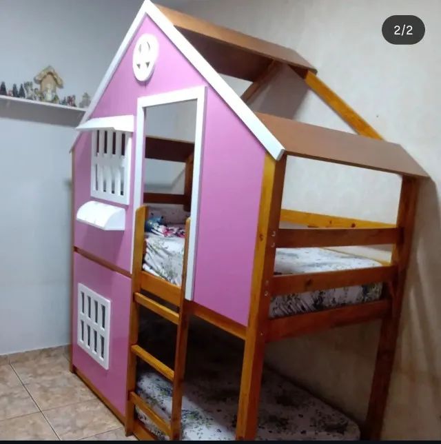 Cama beliche de casinha. - Foto 2
