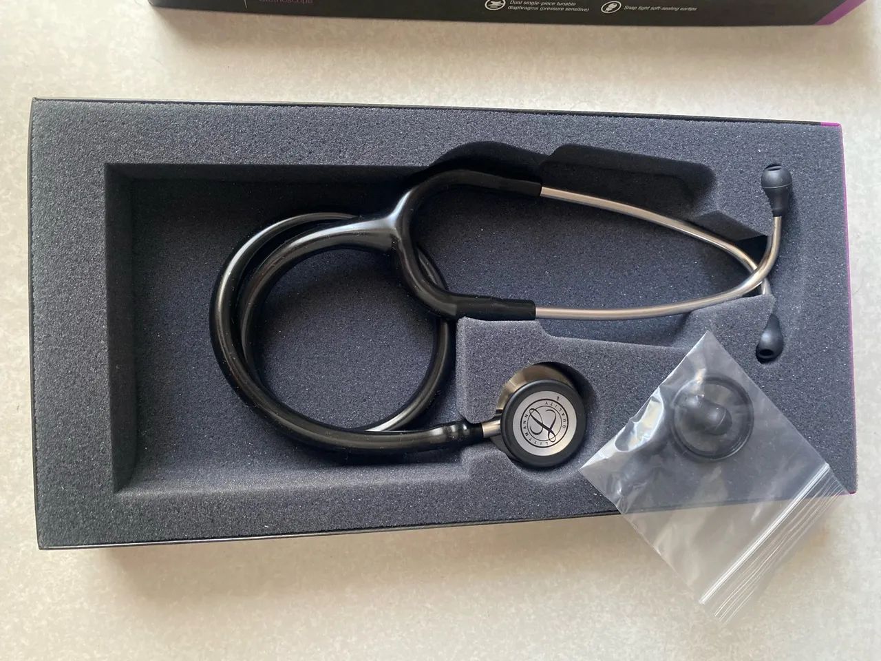 Estetoscópio littman Classic lll preto  - Foto 2
