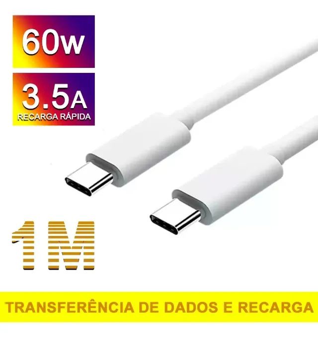 Carregador MaxOne Turbo com Cabo 1m USB-C Branco - Foto 5