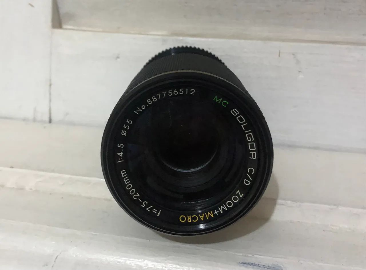Lente Soligor C/D Zoom+Macro. 75~200mm 1: 4.5. Made in Japan, sem uso - Foto 3