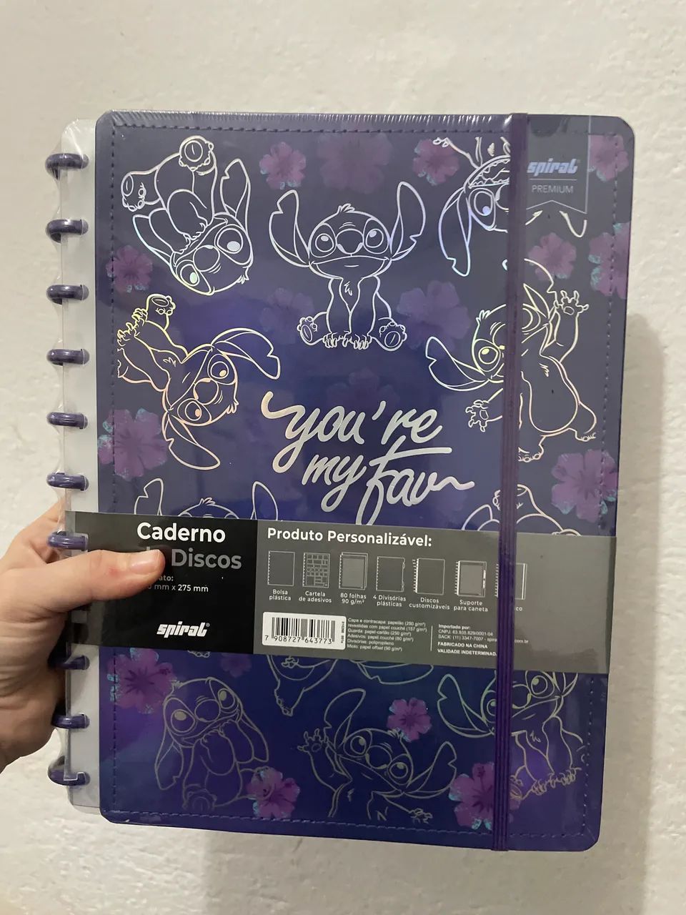 Caderno de Discos Stitch