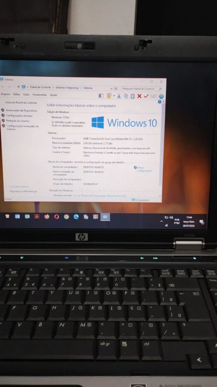 NOTEBOOK HP AMDTURION X2 2.20GHZ _ Bateria boa  - Foto 5