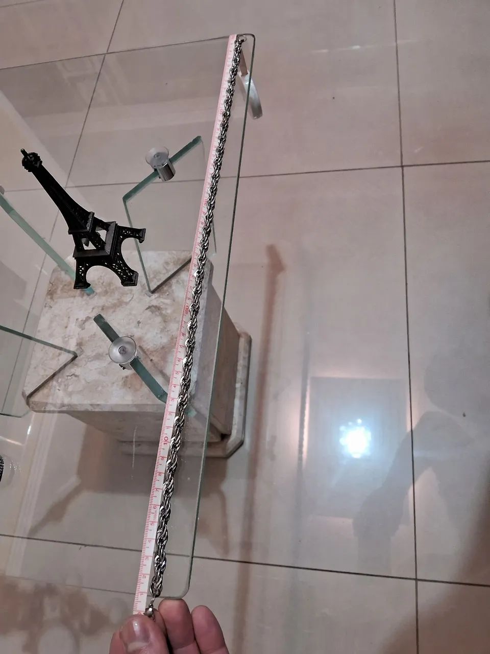 Cordão corrente em Ródio - Foto 4