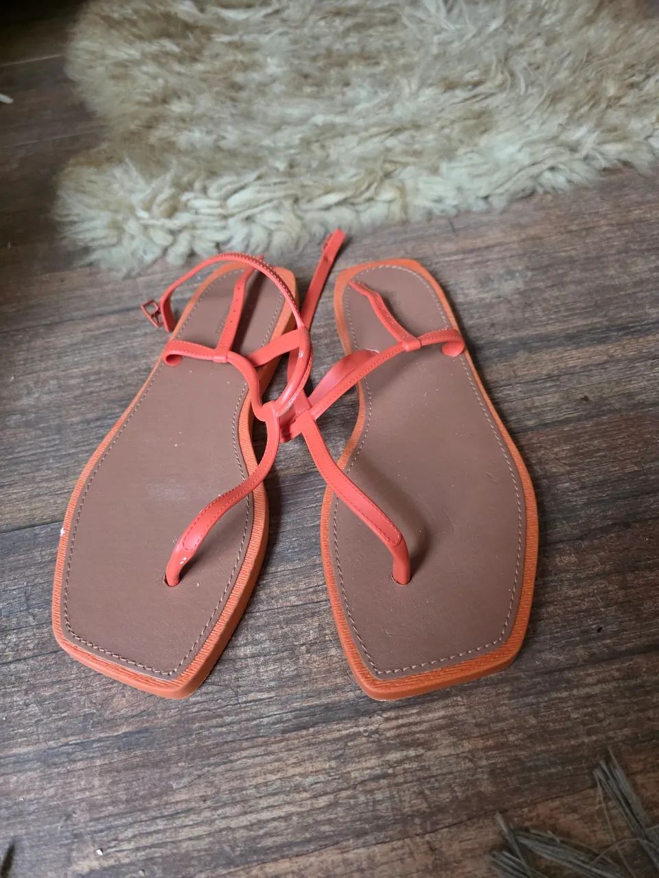 Rasteirinha laranja Arezzo