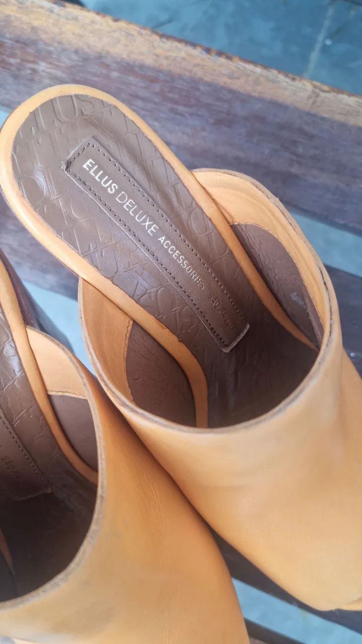 Tamanco Ellus de Luxe couro - Foto 4