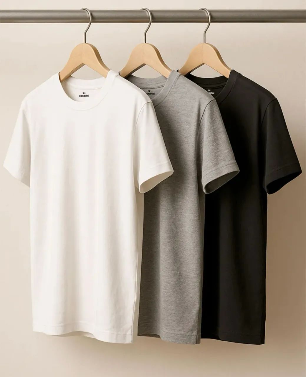 Camisetas Algodão Dia Dia Sandrini Básica Conforto - Foto 2