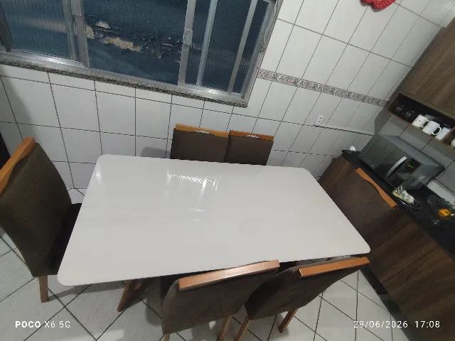 Mesa de jantar com  6 cadeiras - Foto 2