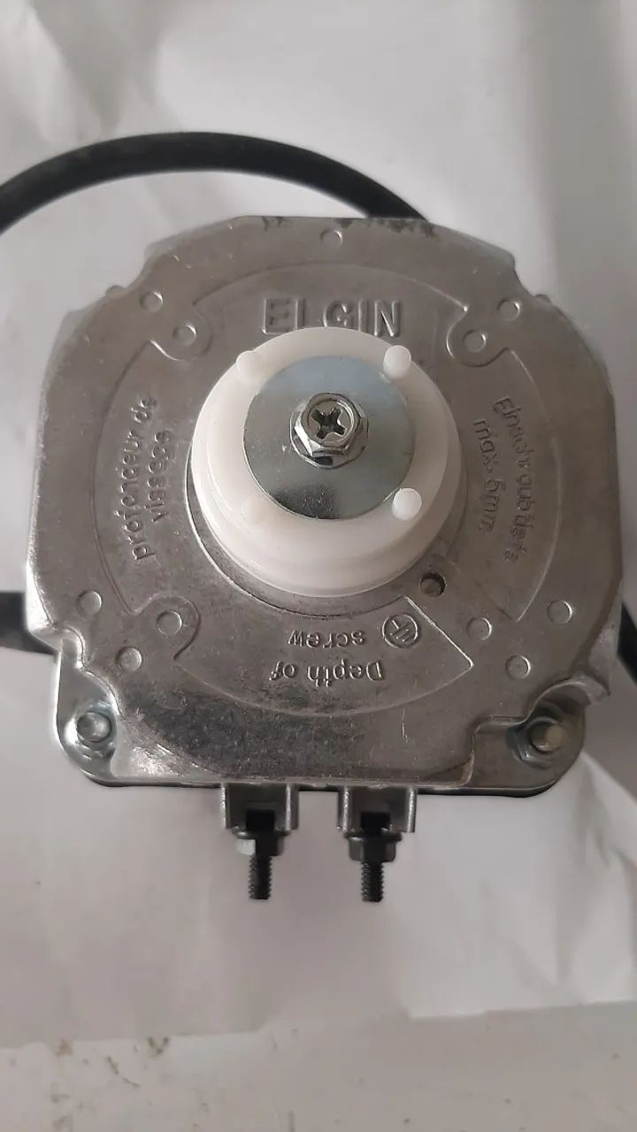 MICRO MOTOR VENTILADOR ELGIN EC-20E 1/25 220V COM HÉLICE E SUPORTE - Foto 4