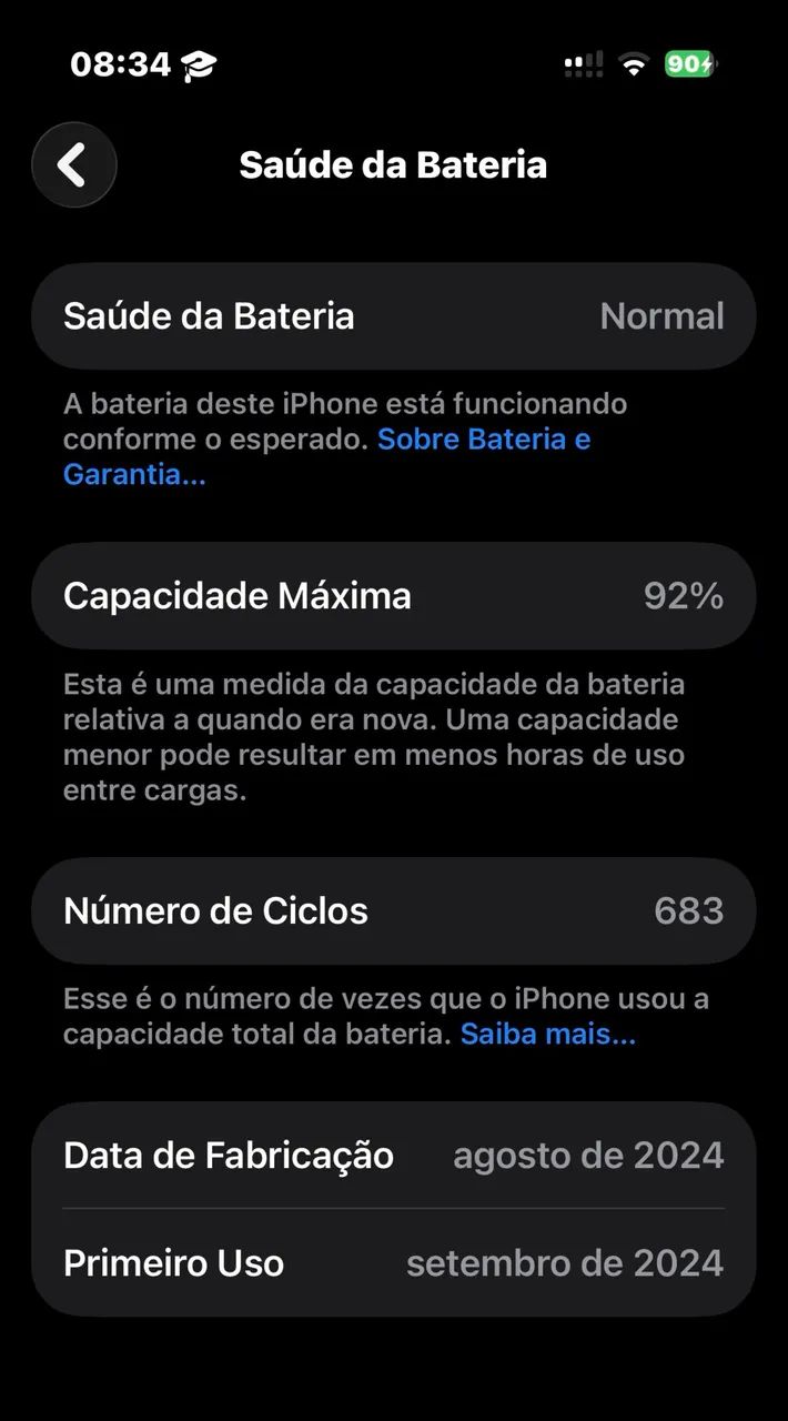 Celular Ifhone 16 pro novo  - Foto 4